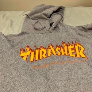 Grey thrasher hoodie